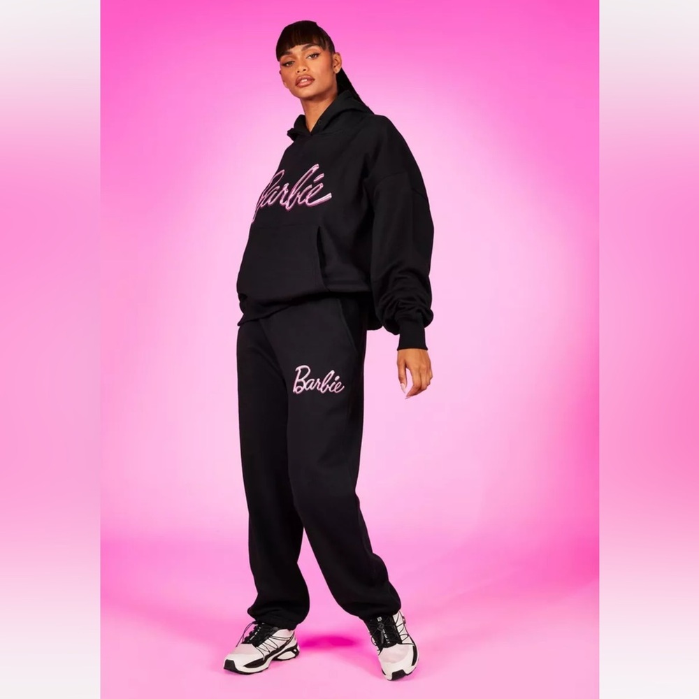Barbie x Boohoo oversized joggers